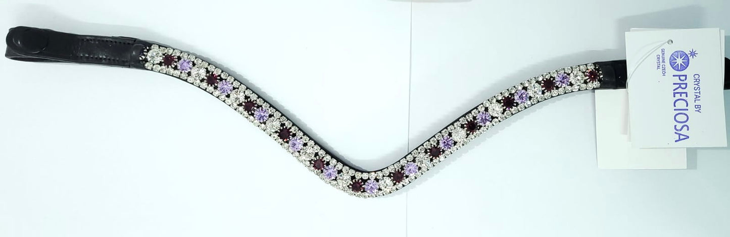 3 Row Purple Haze Preciosa Browband