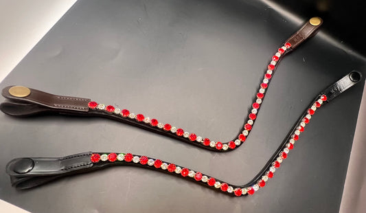 Lava Red & Clear Browband