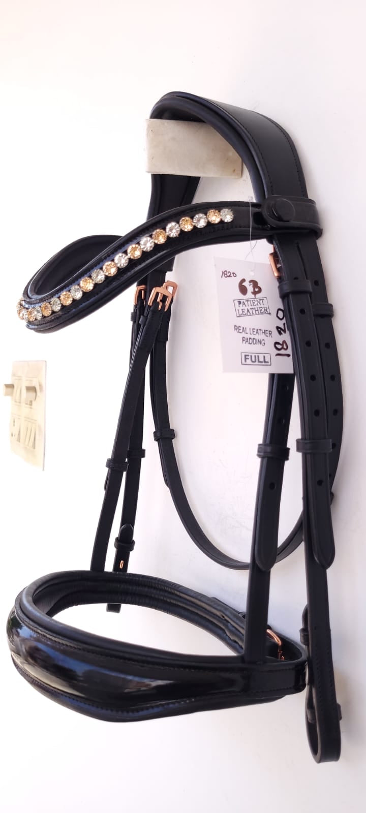 Classic Rose Gold & Black Bridle