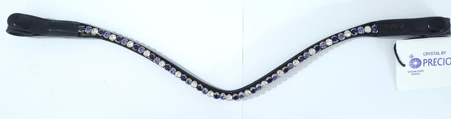 6mm Purple Velvet, Tanzanite & Clear