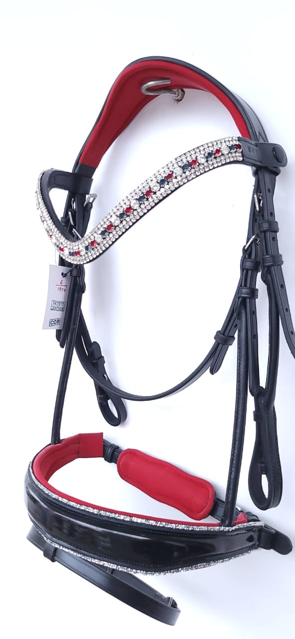 Patriotic Patent Rolled Bridle