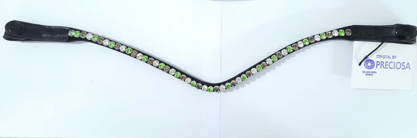 6mm Peridot Grey & Clear