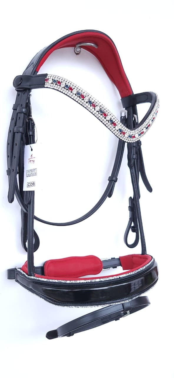 Patriotic Patent Rolled Bridle