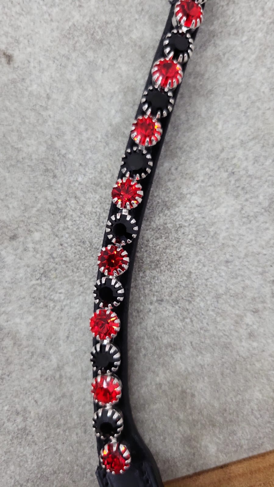 Red & Jet Black Rhinestones