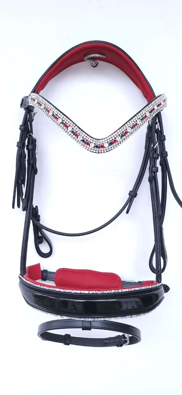 Patriotic Patent Rolled Bridle