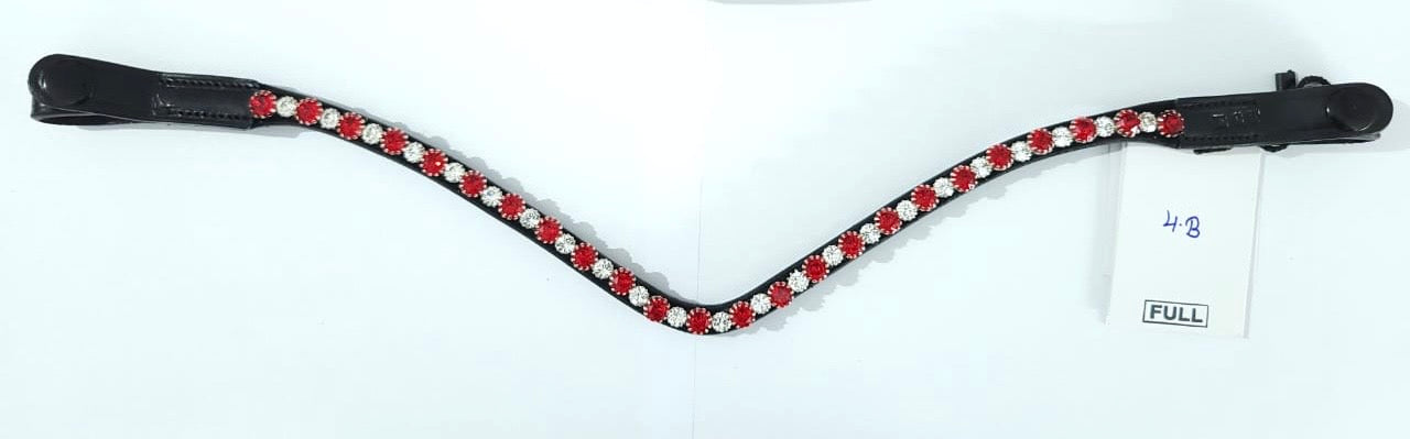 Lava Red & Clear Browband